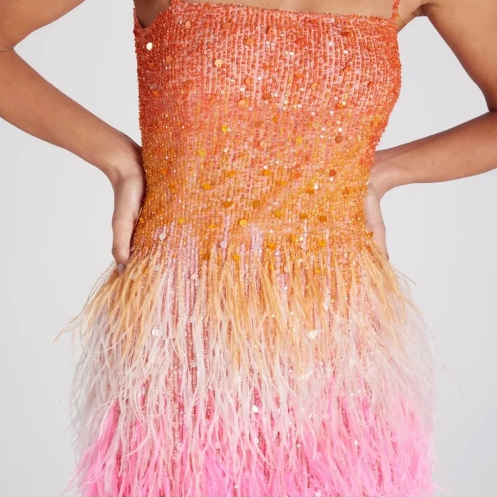 NADINE MERABI Cassie Sunset Dress sz XS NWT - Picture 6 of 11